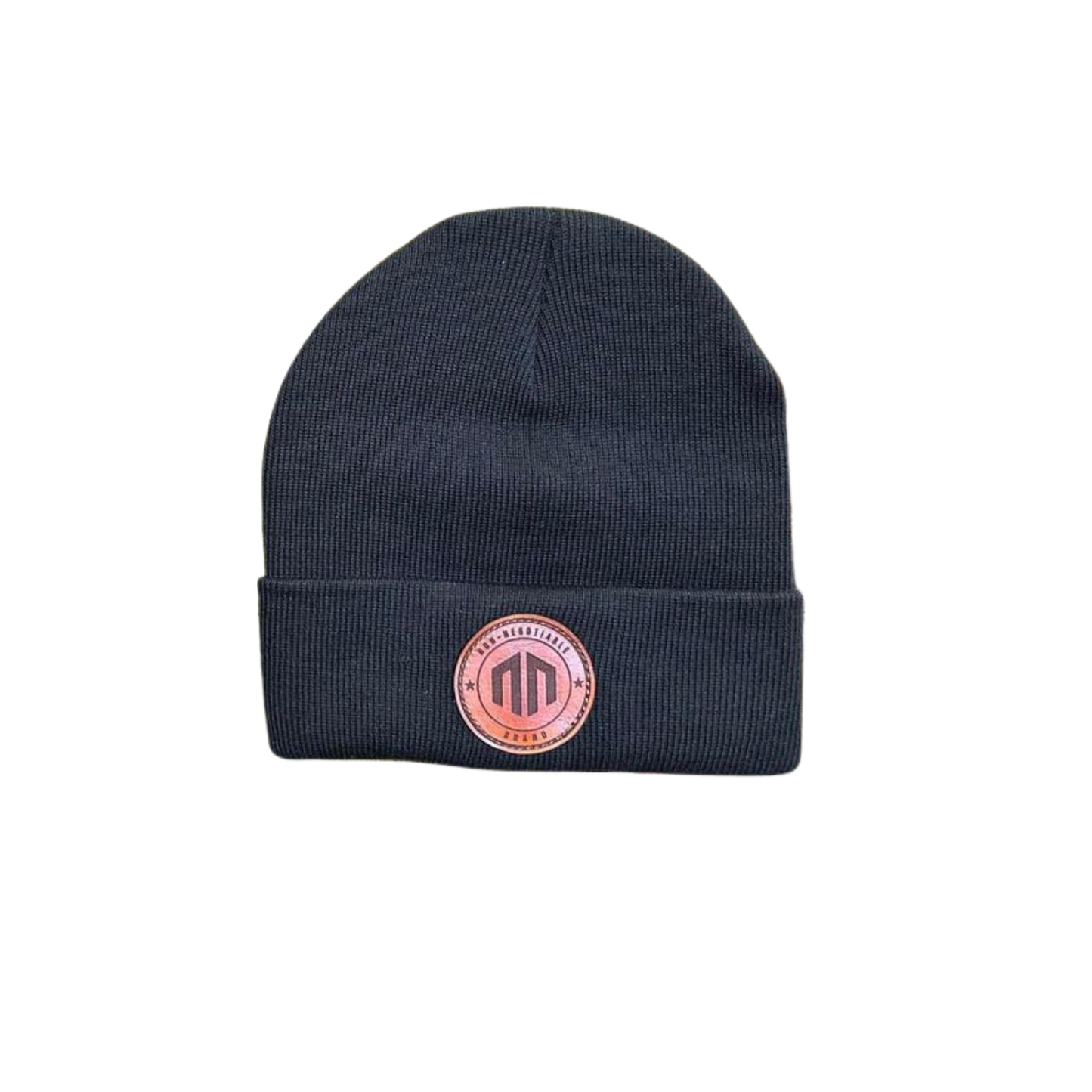 NN Brand Stitched Leather Patch - Beanie