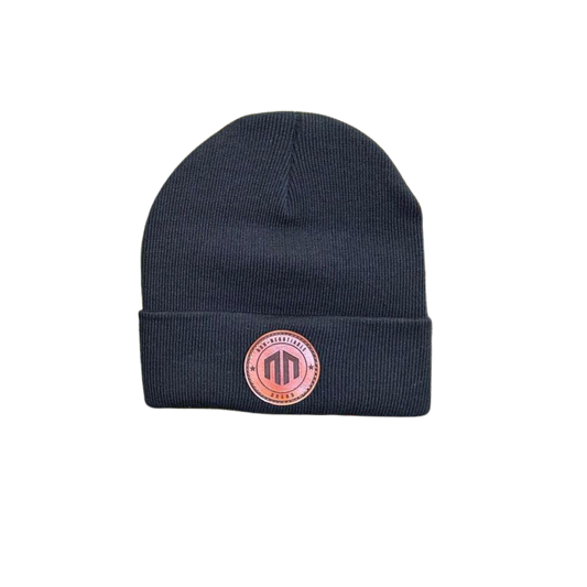 NN Brand Stitched Leather Patch - Beanie