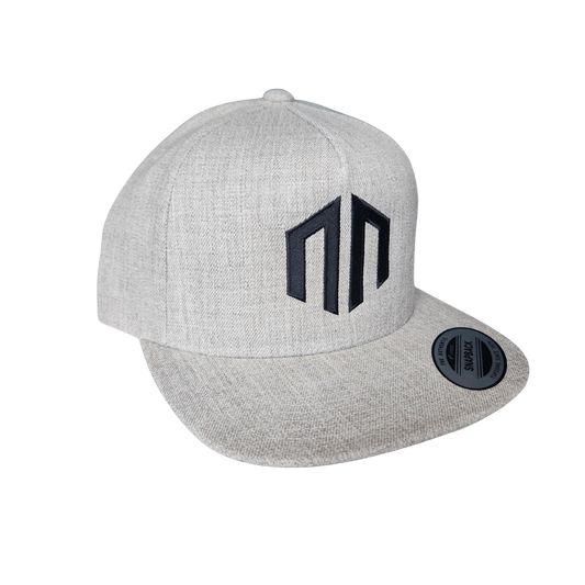 NN LOGO - HEATHER GREY Premium Wool-Blended Snapback