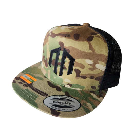 NN LOGO - CAMO Mesh Snapback