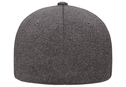 NN LOGO - Trucker FlexFit Fullback - Melange Grey w/ White Logo