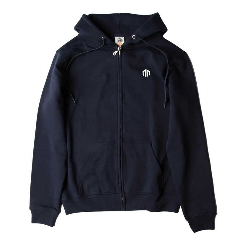 NN Full Zip-Up Hoodie - (Blk/Sport Gry/Navy)