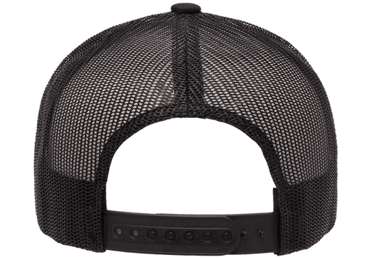 NN LOGO - Classic Trucker Mesh Snapback - Charcoal/Black