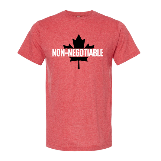 Non-Negotiable CANADA Tee - HEATHER RED