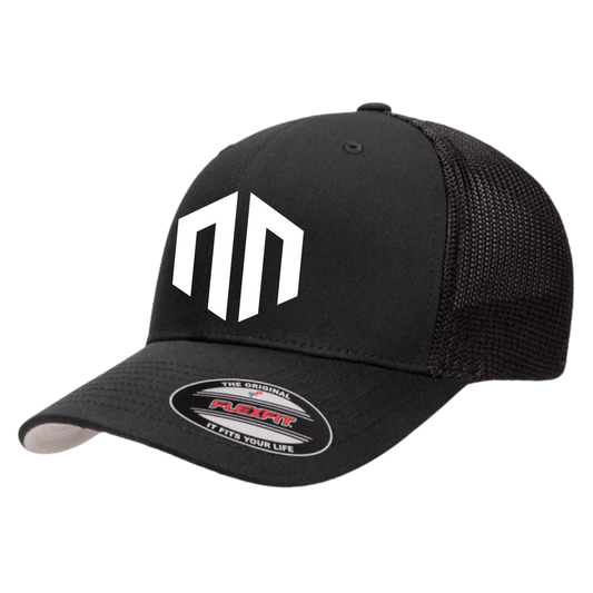 NN LOGO - Trucker FlexFit Mesh Fullback - Black