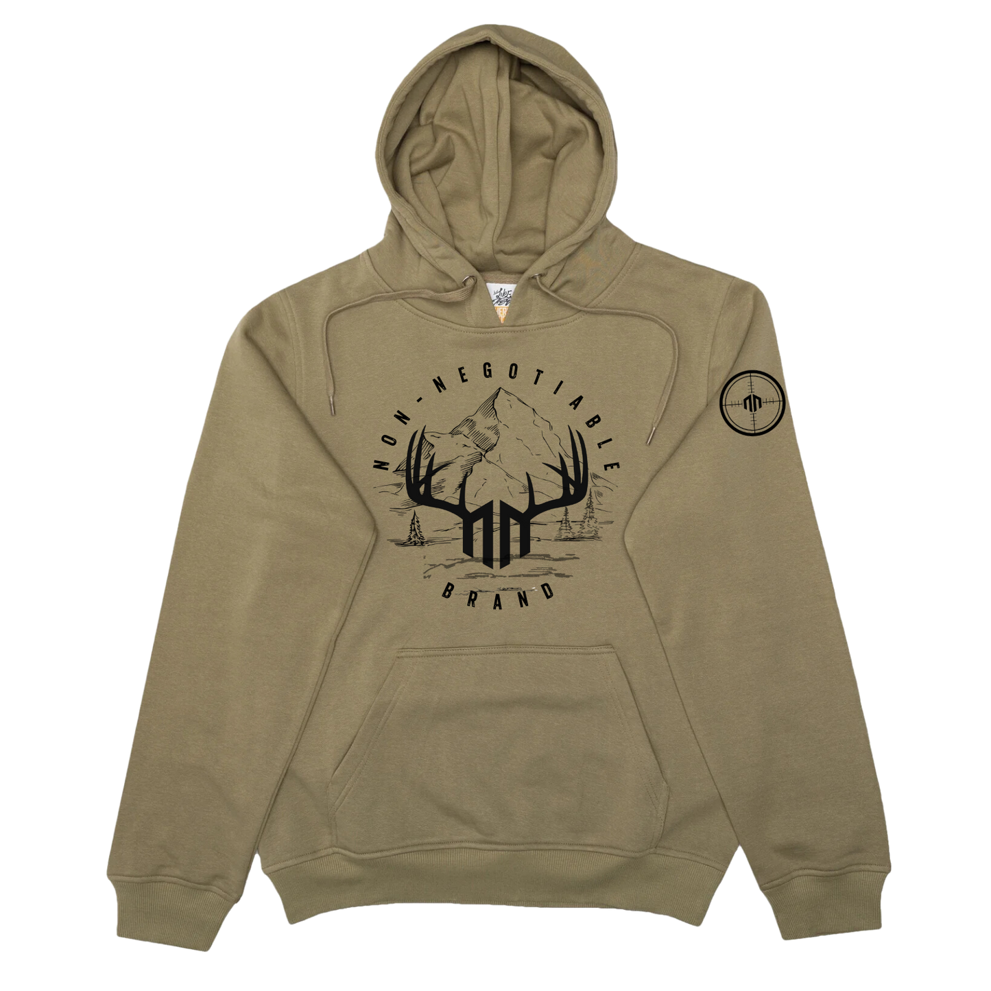 "THE HUNTER" - Premium Unisex Hoodie - Olive Green