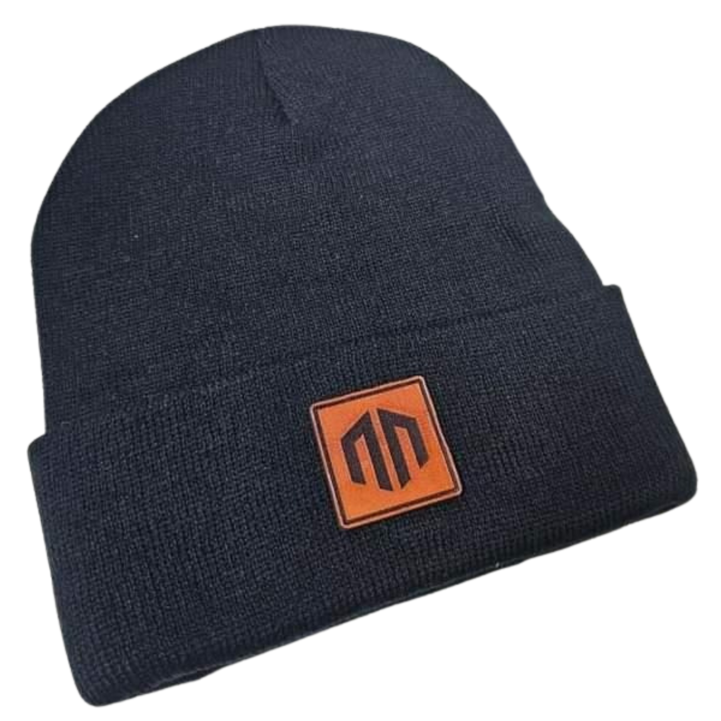 NN LOGO Stitched Leather Patch - Beanie