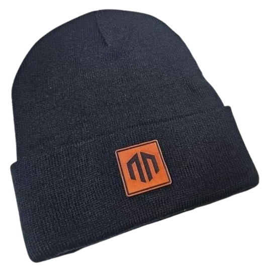 NN LOGO Stitched Leather Patch - Beanie