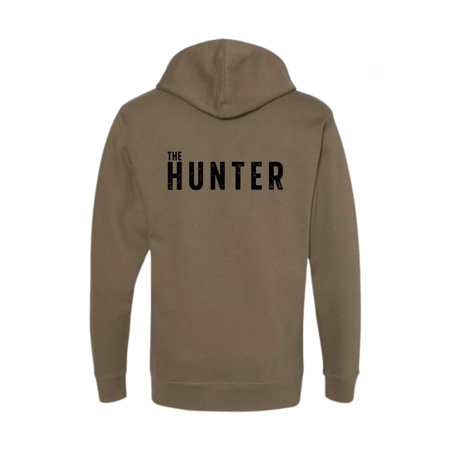 "THE HUNTER" - Premium Unisex Hoodie - Olive Green