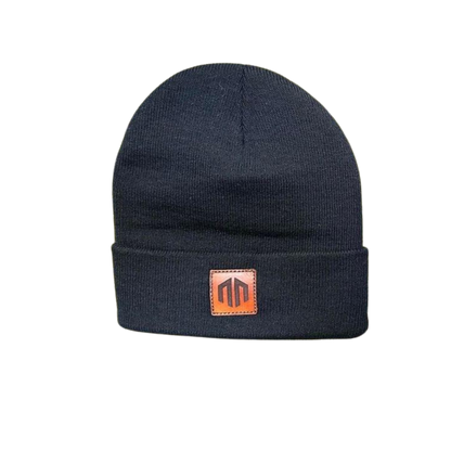 NN LOGO Stitched Leather Patch - Beanie