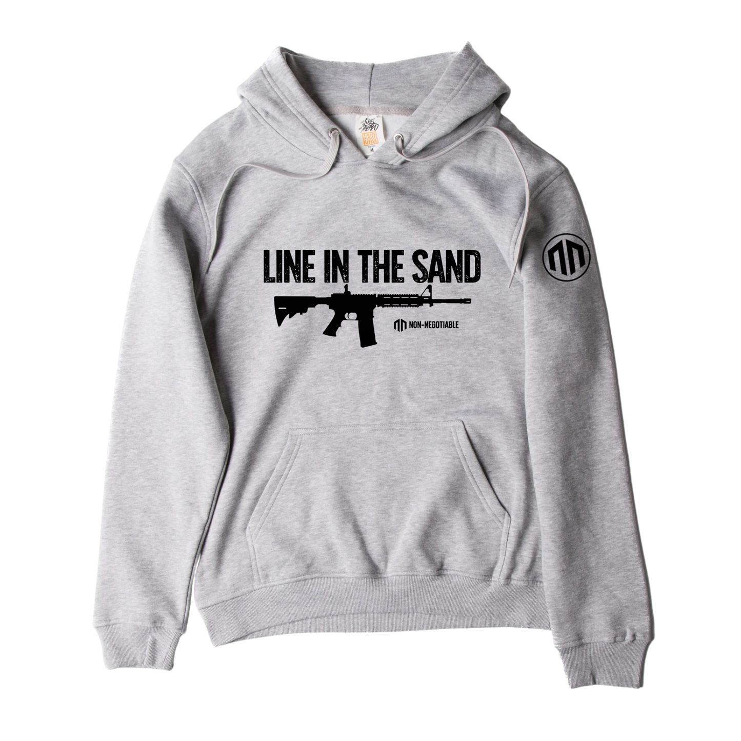 LINE IN THE SAND - Premium Unisex Hoodie - Sport Grey