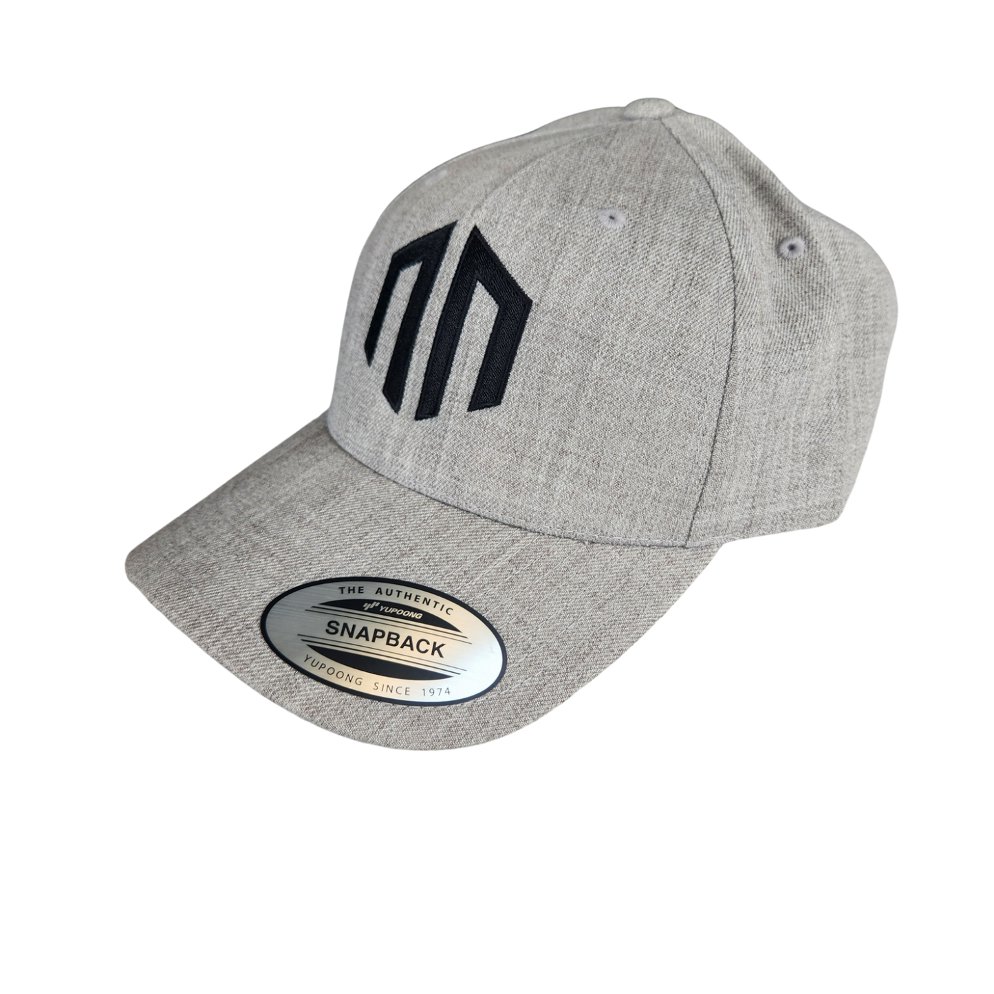 NN LOGO - Heather Grey Premium Wool-Blended Trucker Curved