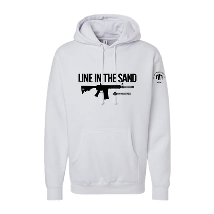 LINE IN THE SAND - HOODIE  (BLK/WHITE/SPORT GREY/CHARCOAL)