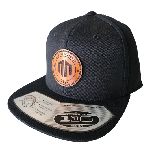 Brand Stitched Leather Patch - Flexfit Snapback