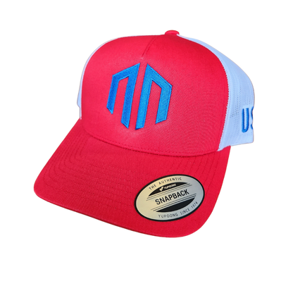 Limited Edition American Thanksgiving - Classic Trucker Mesh Snapback - Red/White