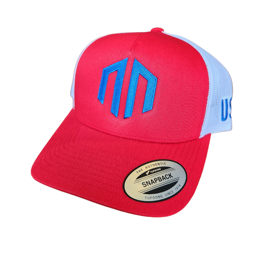 Limited Edition American Thanksgiving - Classic Trucker Mesh Snapback - Red/White