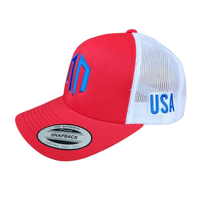 Limited Edition American Thanksgiving - Classic Trucker Mesh Snapback - Red/White