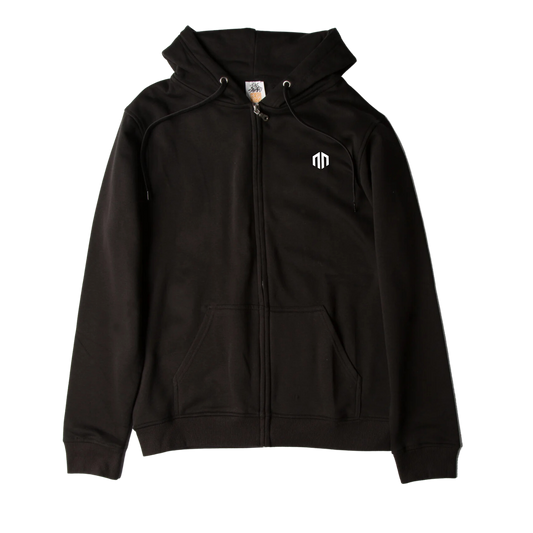 NN Full Zip-Up Hoodie - Black