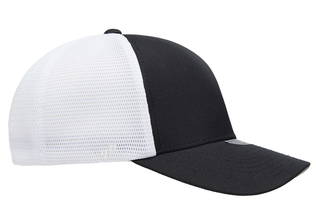 NN LOGO - Trucker FlexFit Mesh Fullback - Black / White