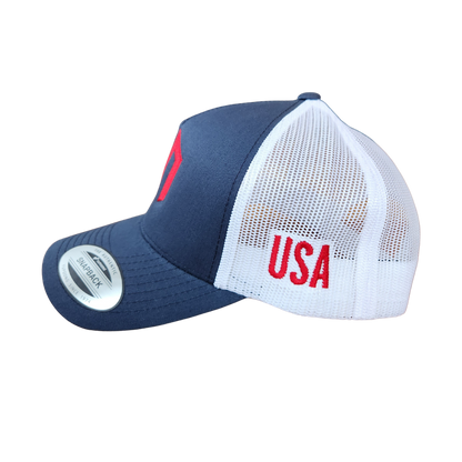 Limited Edition American Thanksgiving - Classic Trucker Mesh Snapback - Navy/White