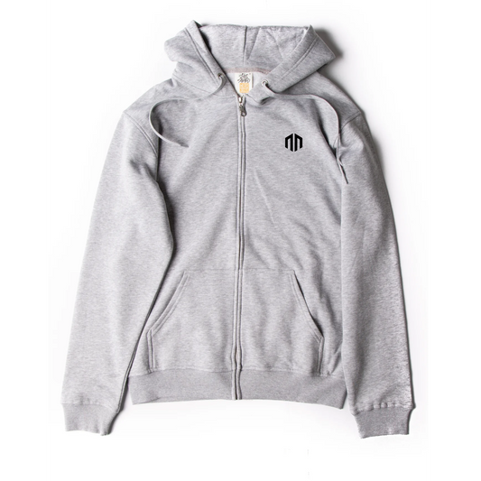 NN Full Zip-Up Hoodie - Sport Grey