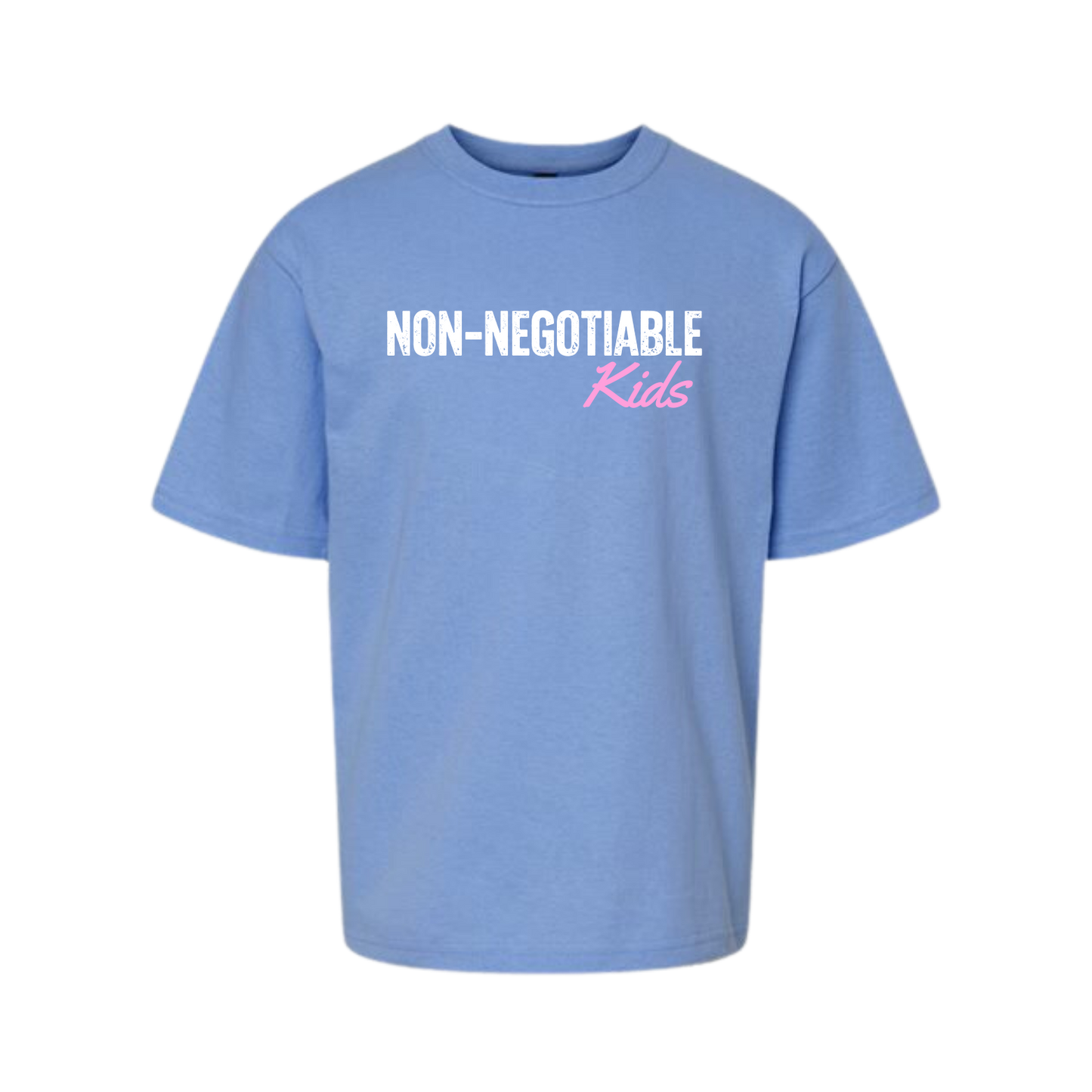 Non-Negotiable Kids - Tri-Blend T-Shirt - BLUE/PINK