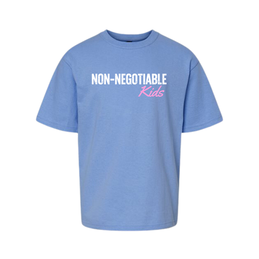 Non-Negotiable Kids - Tri-Blend T-Shirt - BLUE/PINK