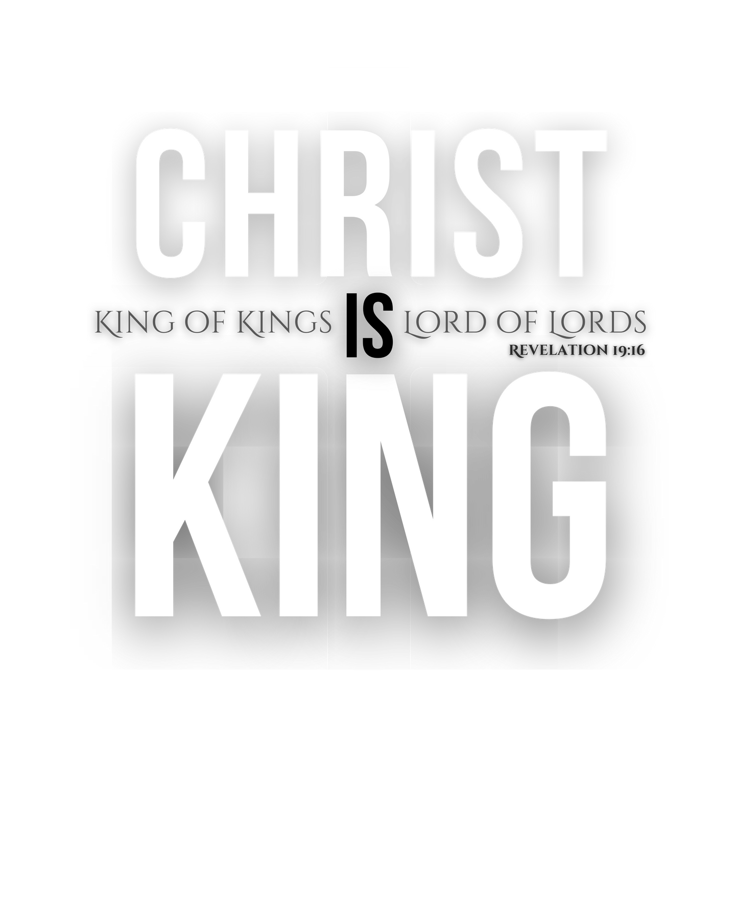 "CHRIST IS KING" CREW NECK **NEW**