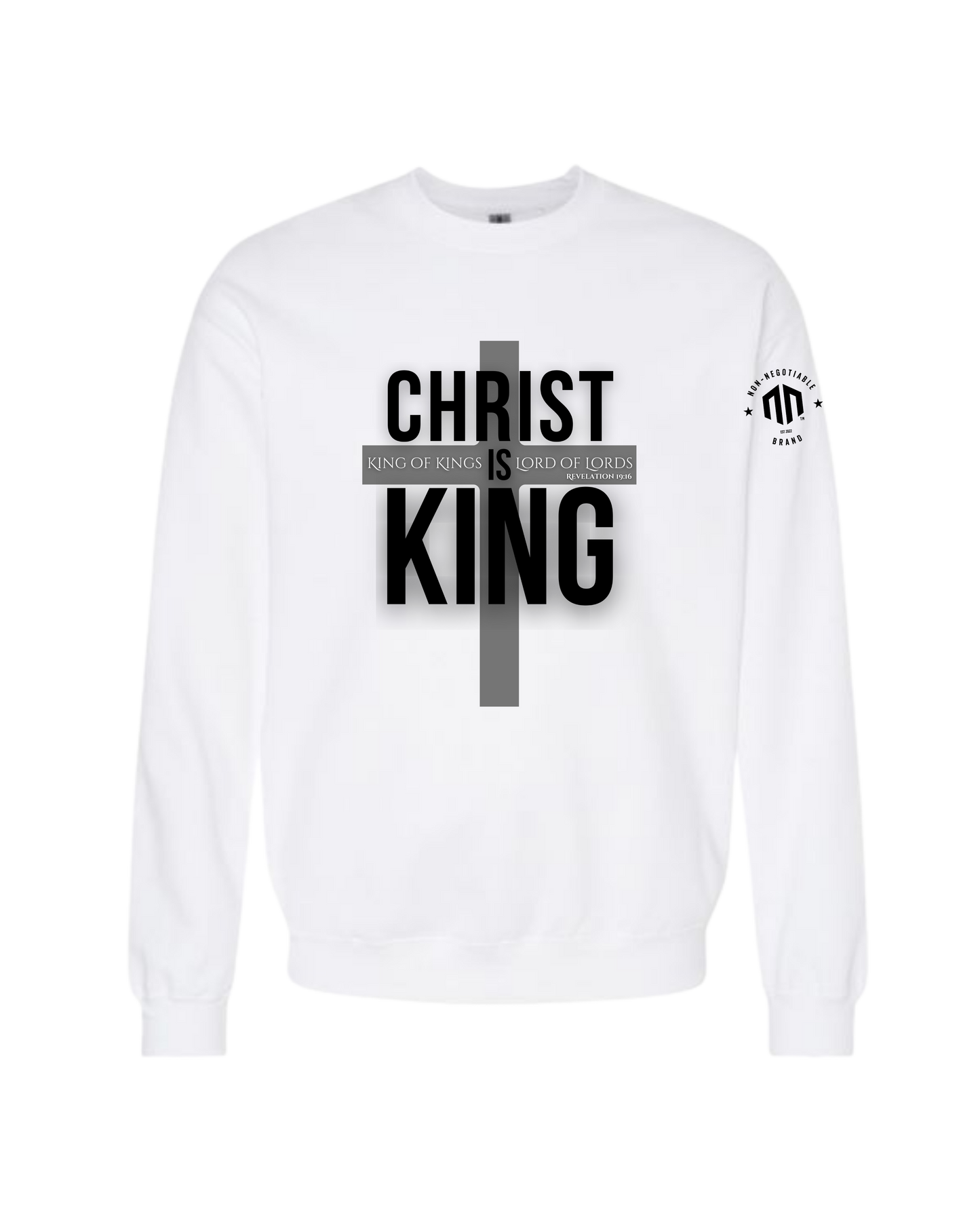 "CHRIST IS KING" CREW NECK **NEW**