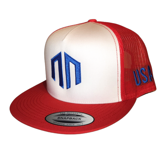 Limited Edition American Thanksgiving - Mesh Snapback - Red/White/Red