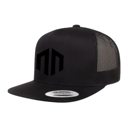 NN LOGO - Black on Black - Mesh Snap-Back