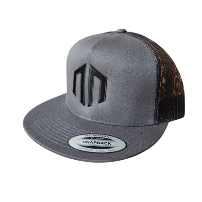 NN LOGO - Mesh Snapback - Charcoal/Black